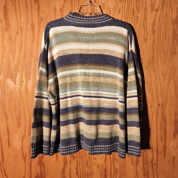 Vintage Tiara Full Front Zipper Cardigan Sweater Size 26/28 - Picture 4 of 8